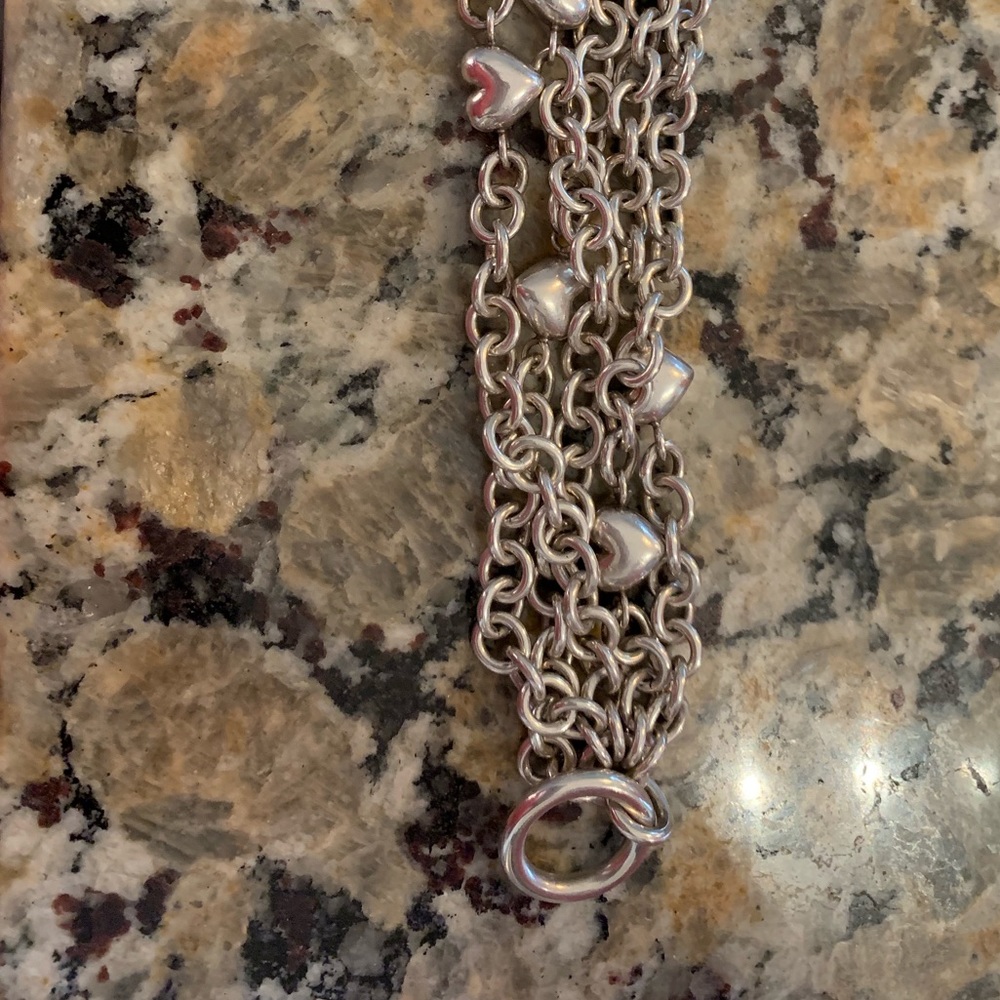 Tiffany heart bracelet- silver